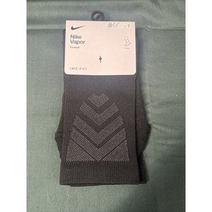 Nike Vapor Football Black Crew Socks, Men's Shoe Size 6-8 M, Youth 5Y-7Y, L31MP